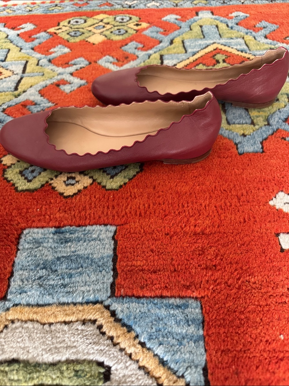 Women's Chloe Lauren Learher Ballet Flats - Picture 5 of 5